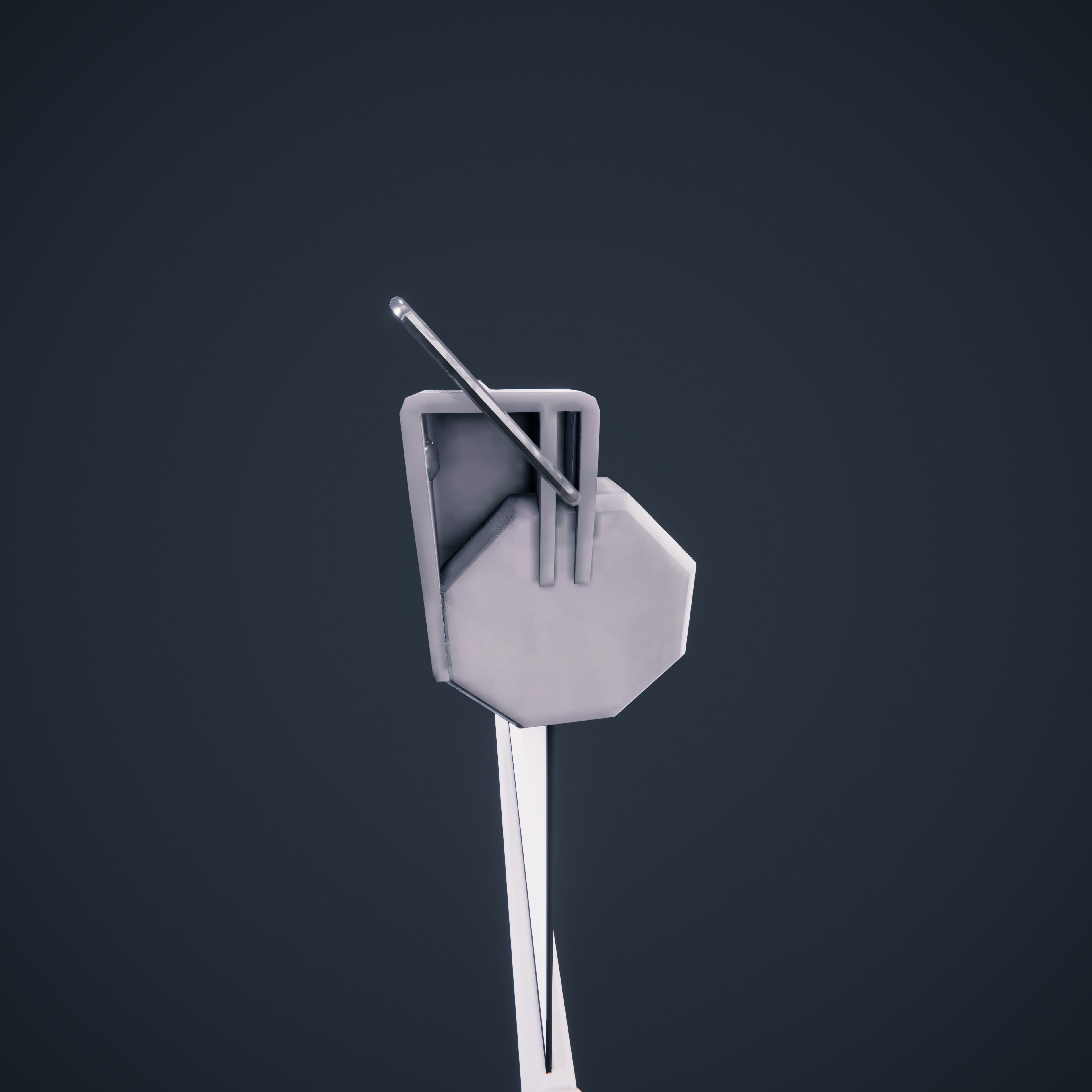 Projector Screen ClassRoom HDRP Low-poly 3D model_5