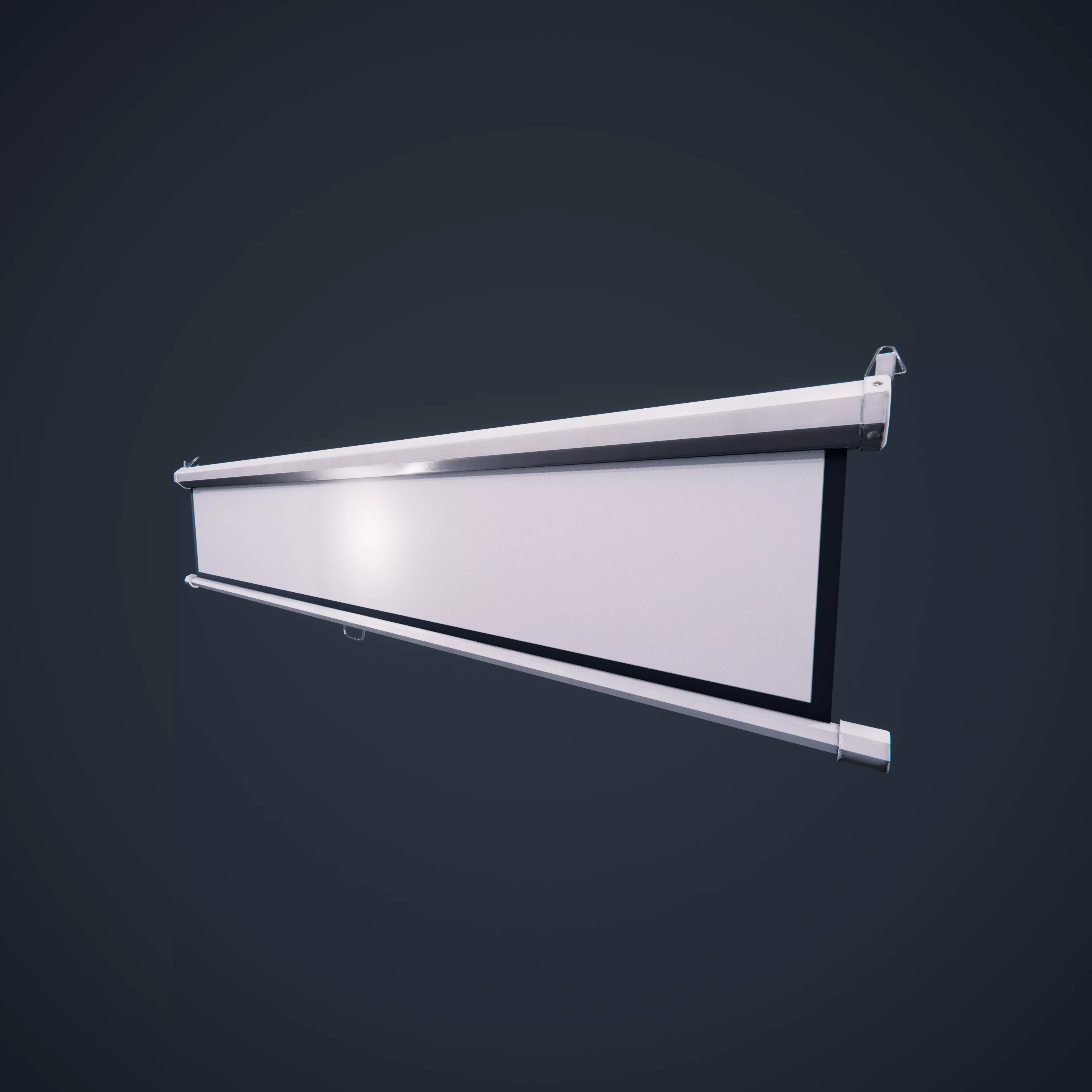 Projector Screen ClassRoom HDRP Low-poly 3D model_0