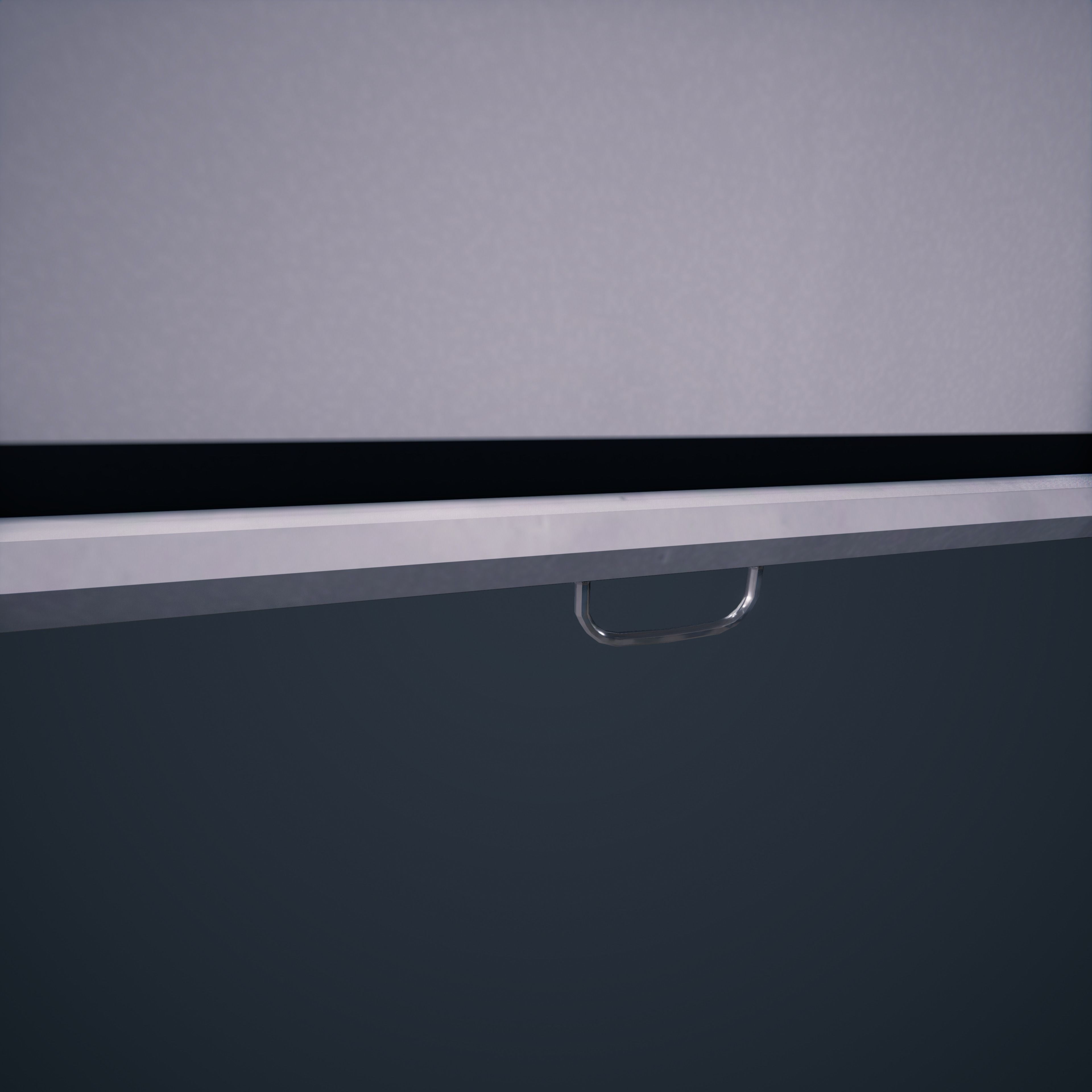 Projector Screen ClassRoom HDRP Low-poly 3D model_4