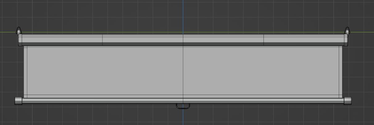 Projector Screen ClassRoom HDRP Low-poly 3D model_14