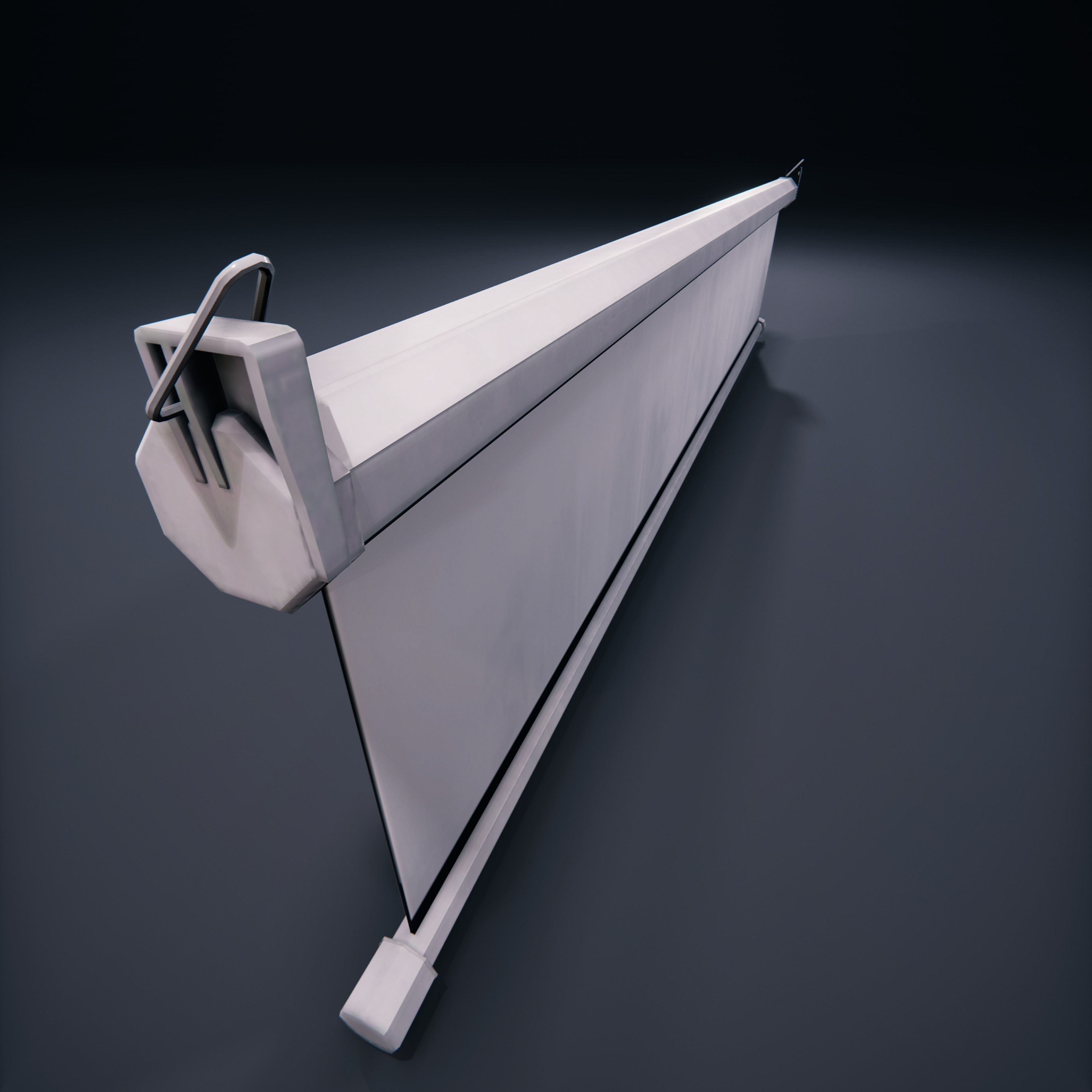 Projector Screen ClassRoom HDRP Low-poly 3D model_8