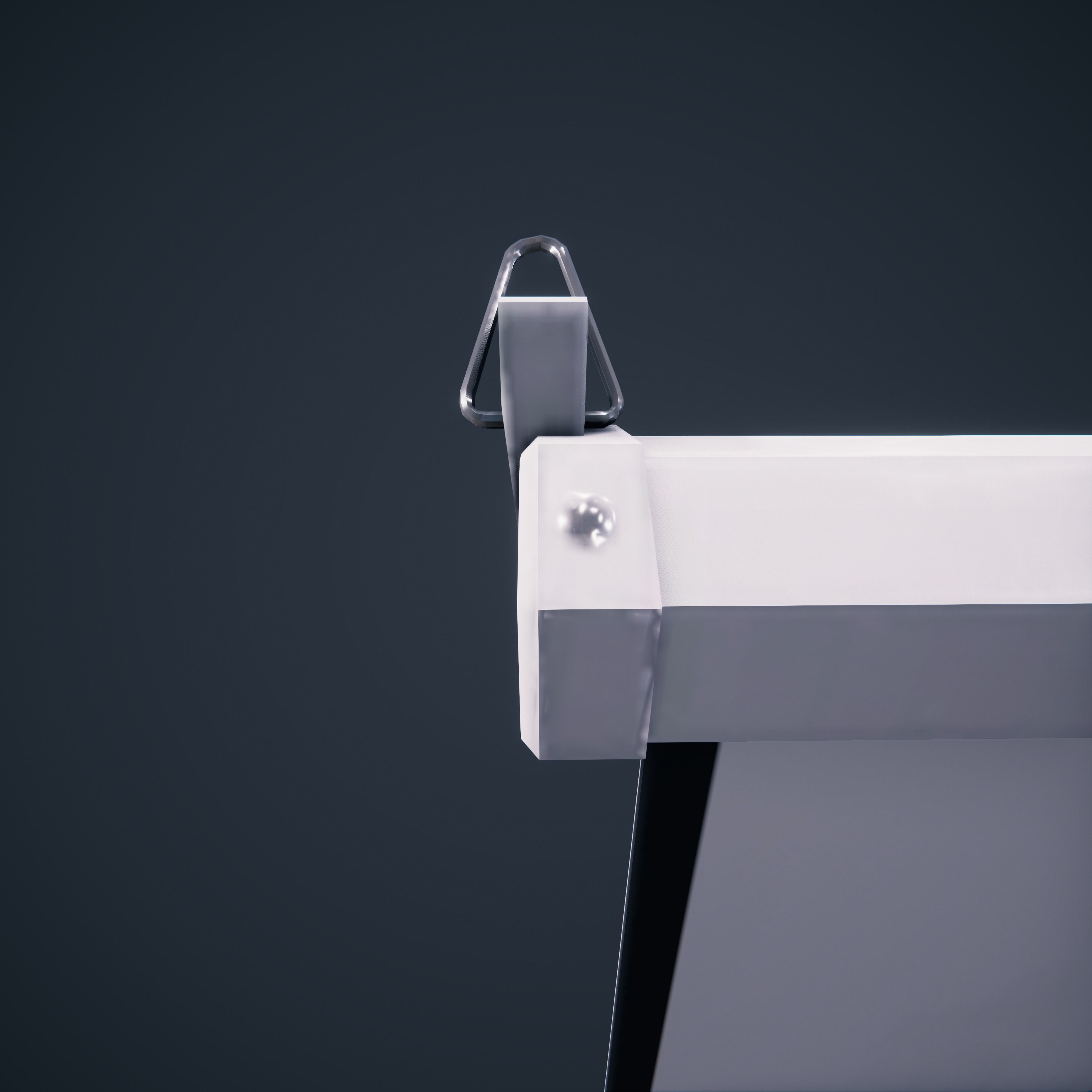 Projector Screen ClassRoom HDRP Low-poly 3D model_16