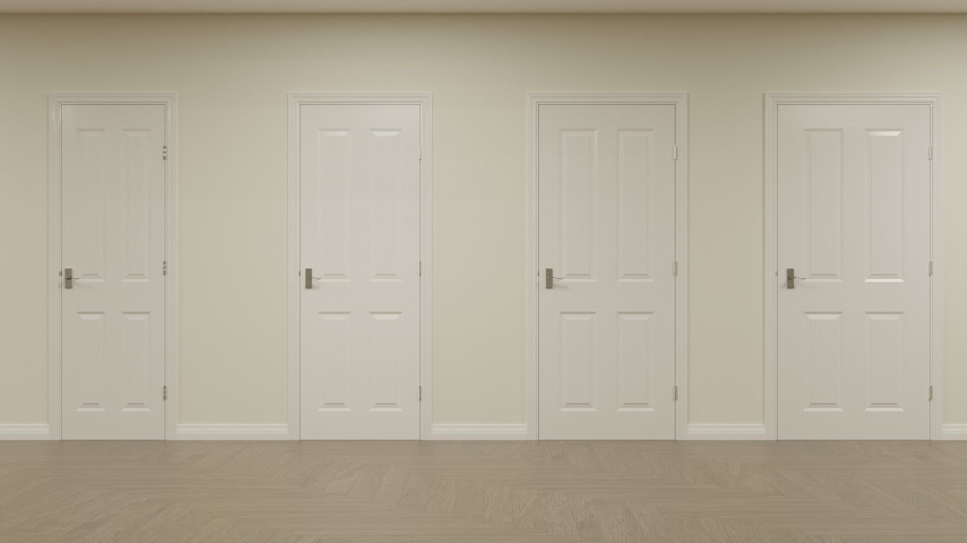 Canterbury Interior Door Set Low-poly 3D model_13