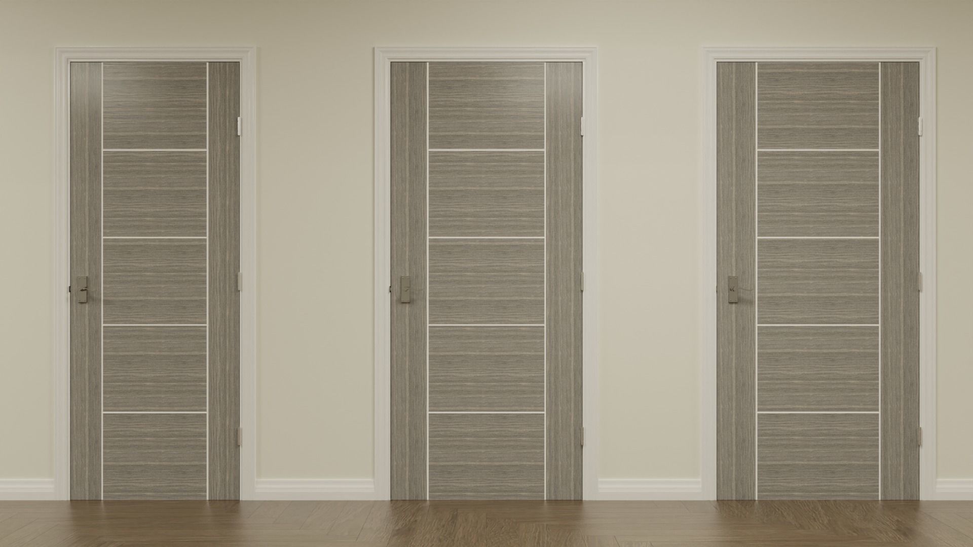 Vancouver Interior Door Set Low-poly 3D model_12