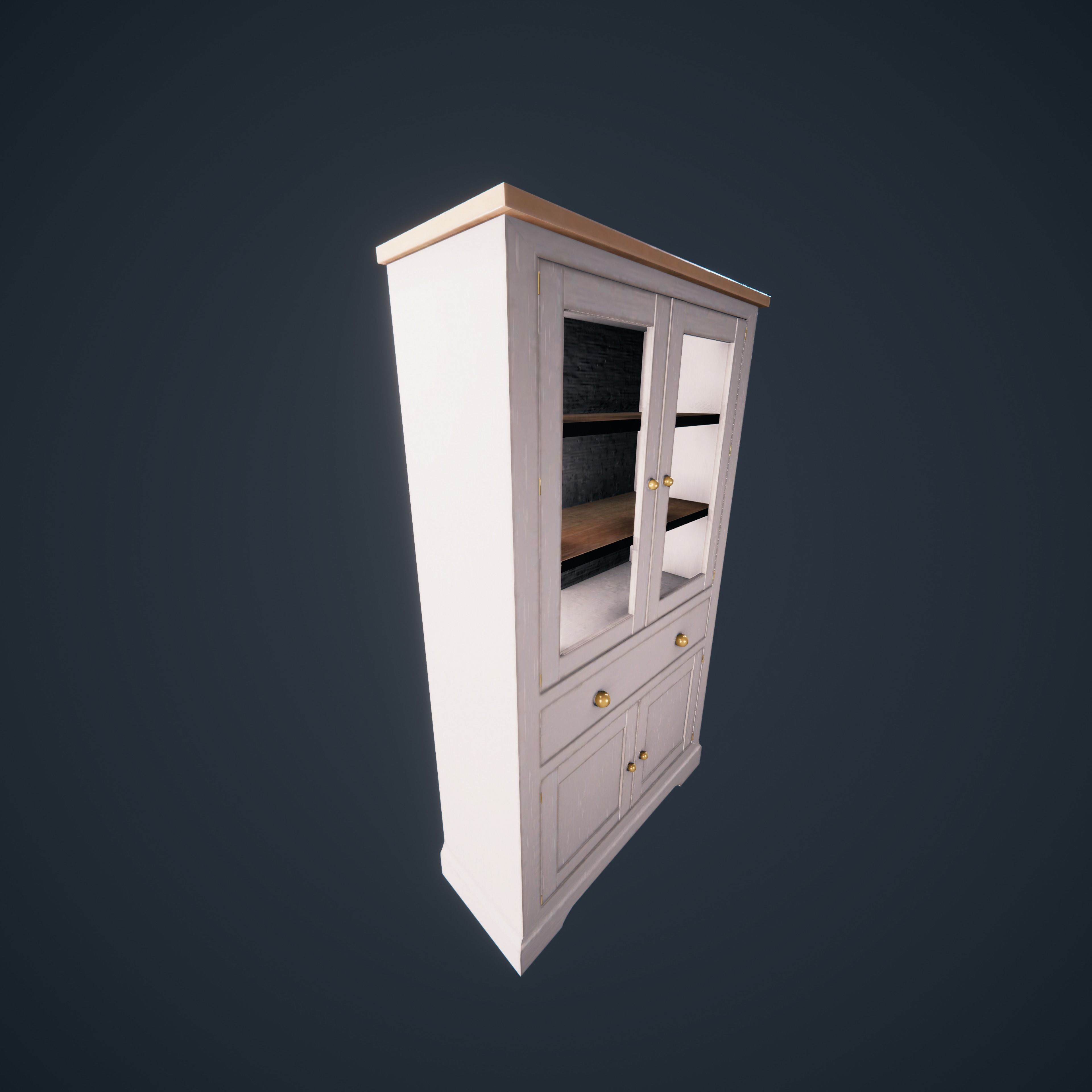 Cabinet SchoolRoom HDRP Low-poly 3D model_2