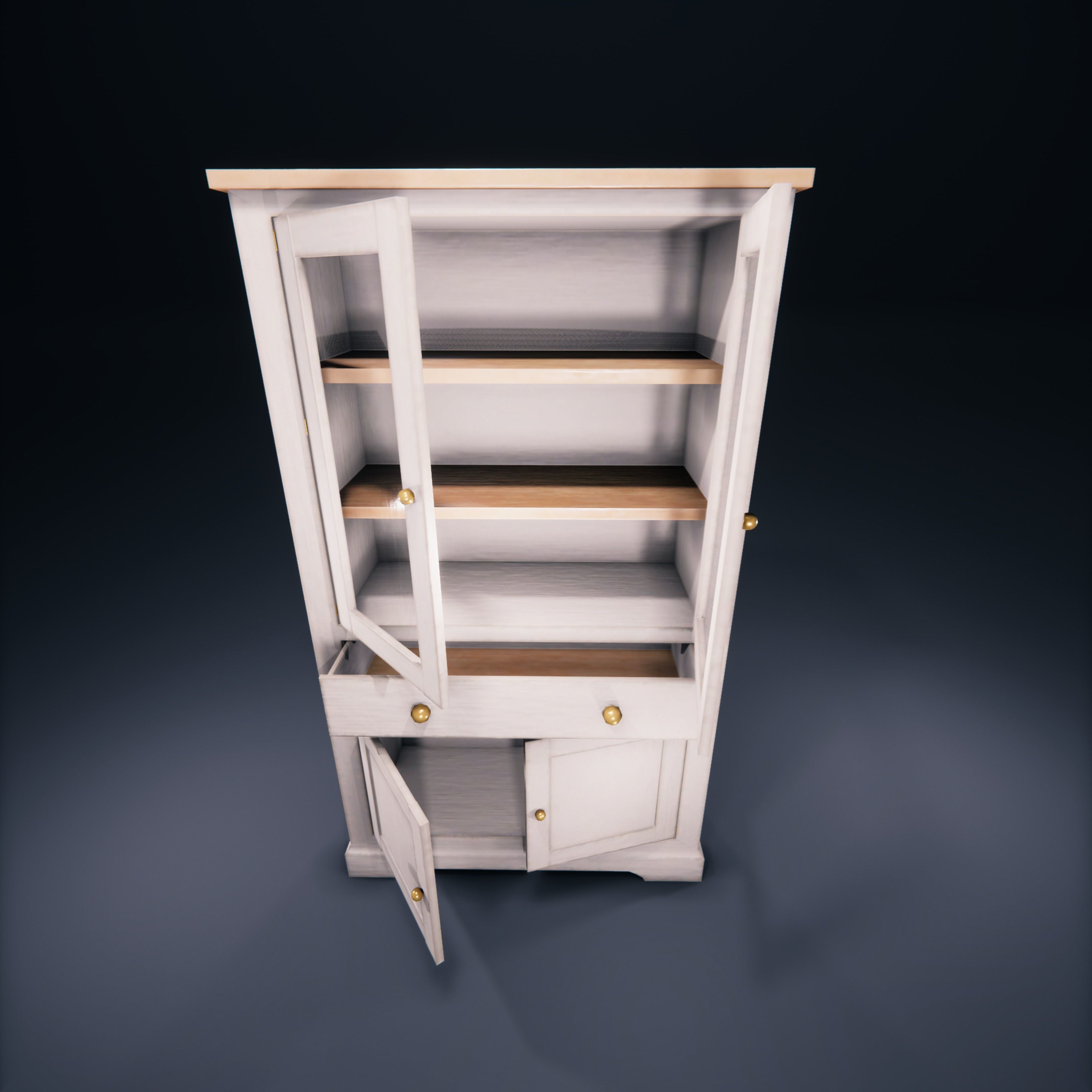 Cabinet SchoolRoom HDRP Low-poly 3D model_4