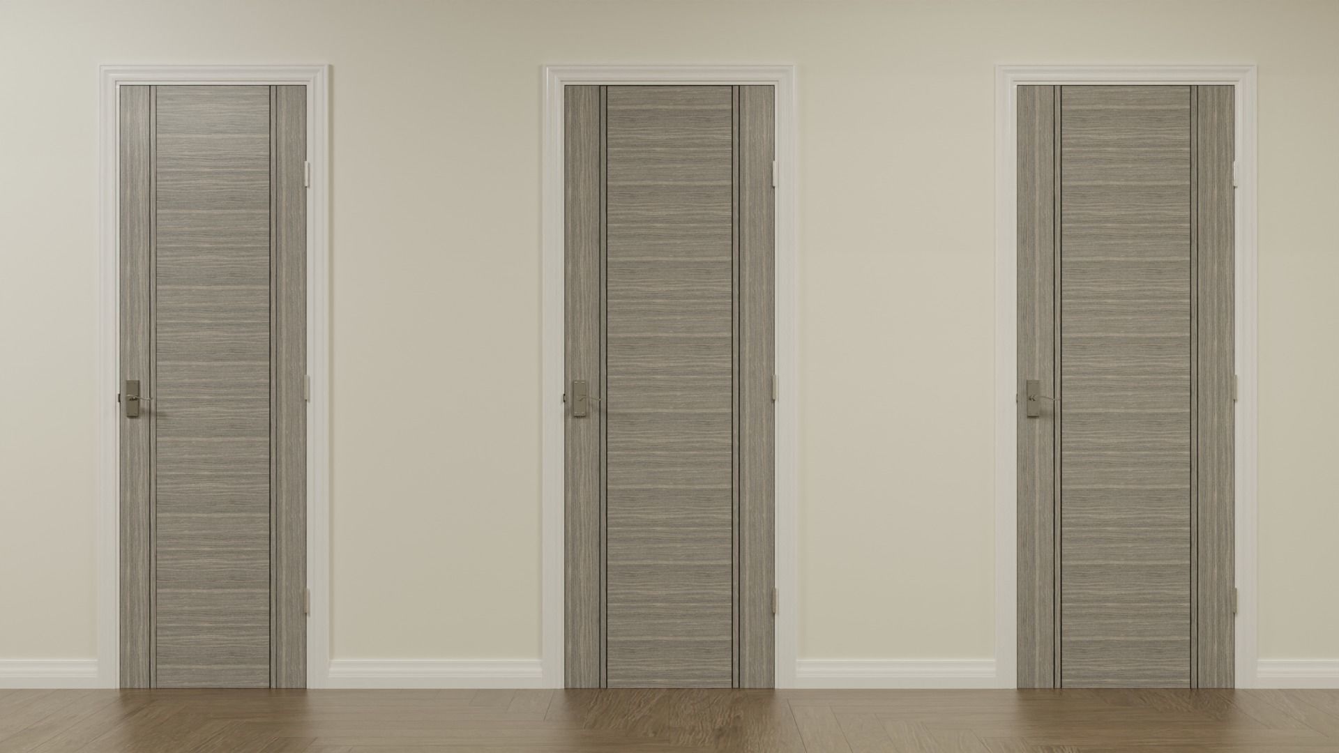 Seattle Interior Door Set Low-poly 3D model_11