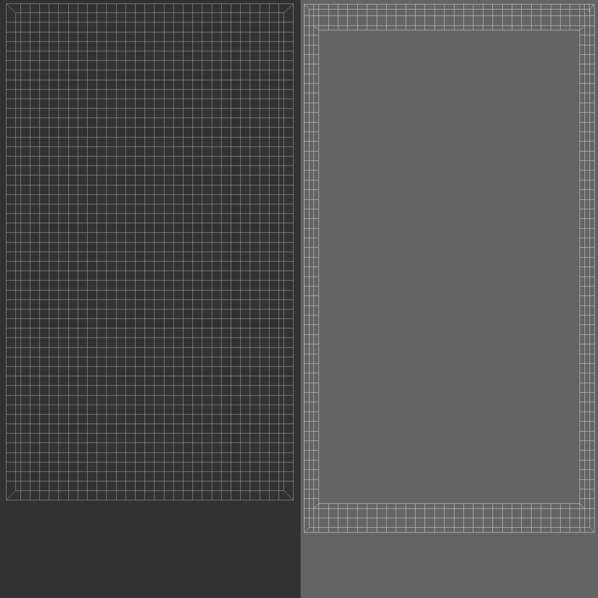 White Small Big Towel Hanging on Hook - hang shower bath towels Low-poly 3D model_5