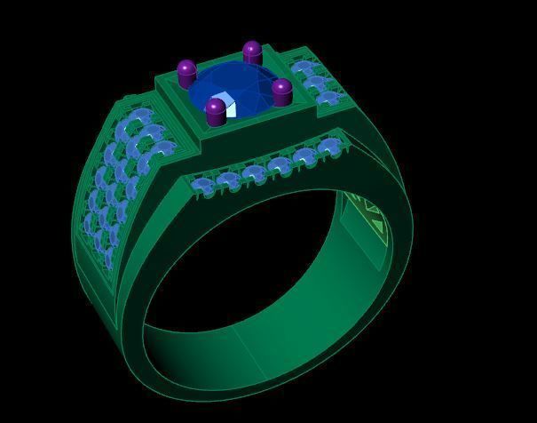 Rings 3D print model_2