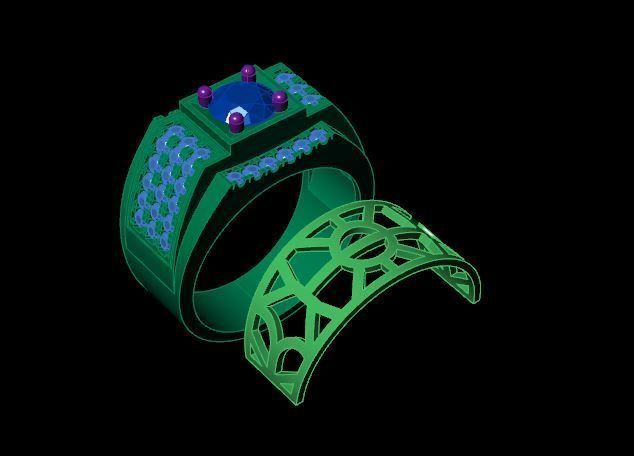 Rings 3D print model_3
