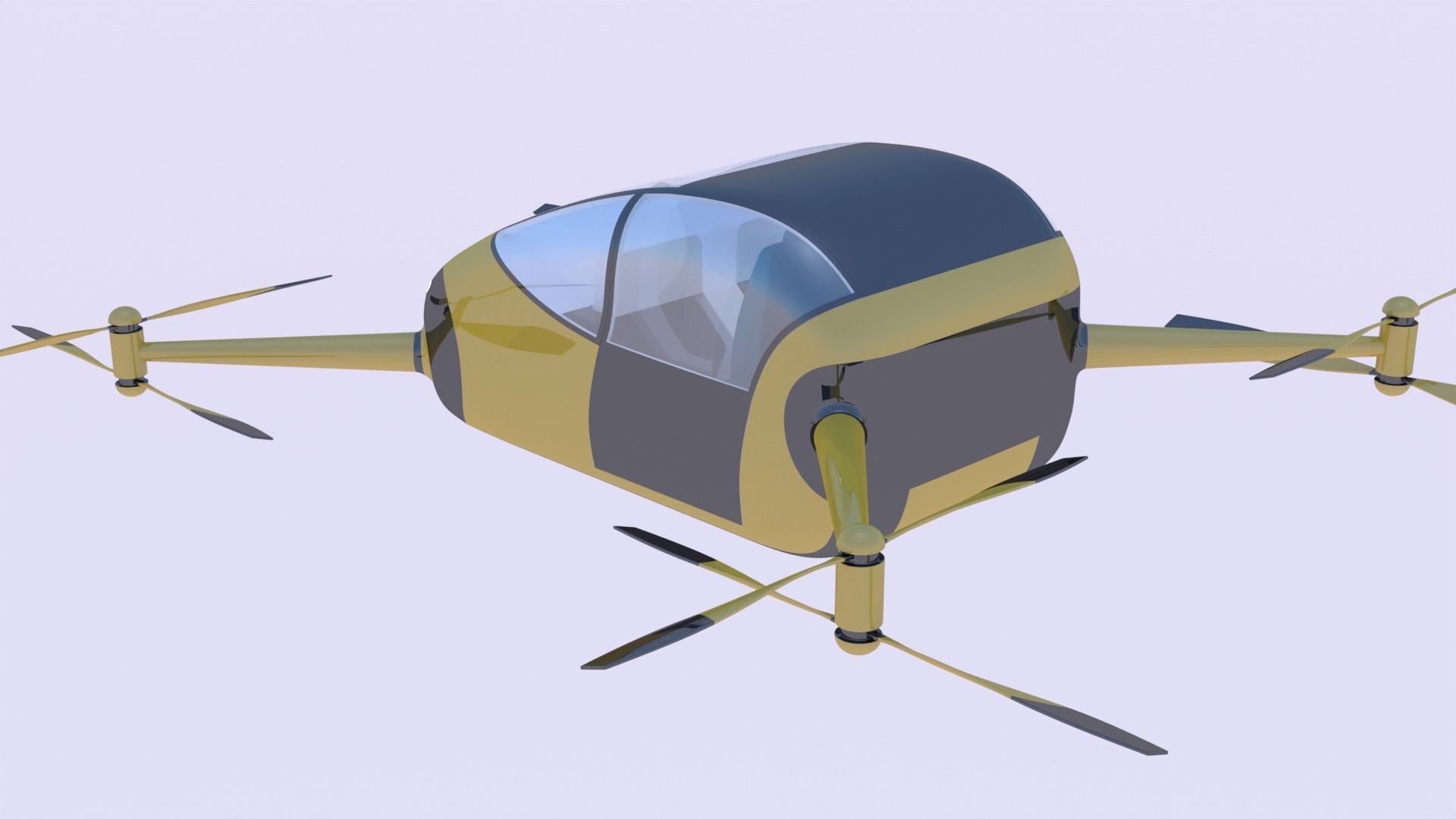 Passenger drone concept 5 3D model_14