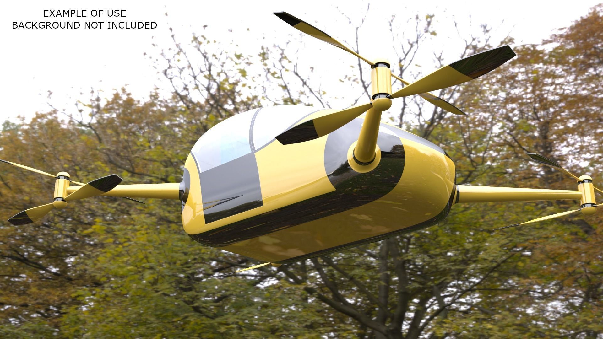 Passenger drone concept 5 3D model_4