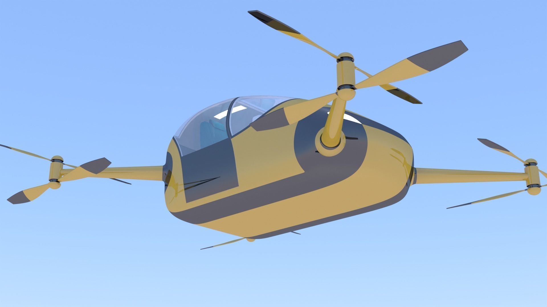 Passenger drone concept 5 3D model_5