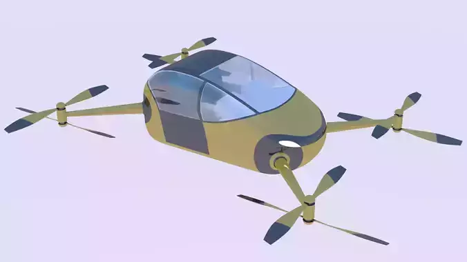 Passenger drone concept 5 3D model