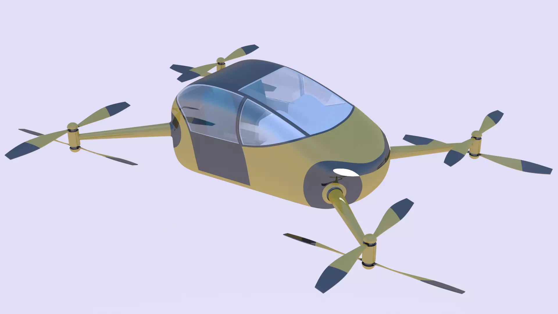 Passenger drone concept 5 3D model_0
