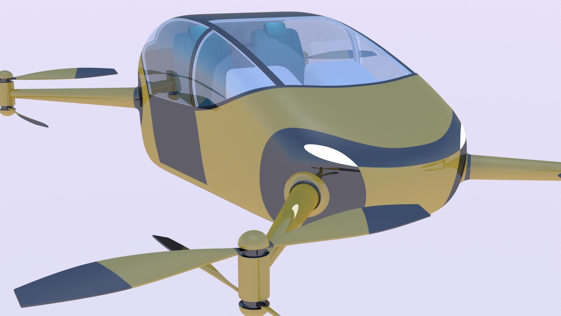 Passenger drone concept 5 3D model_7