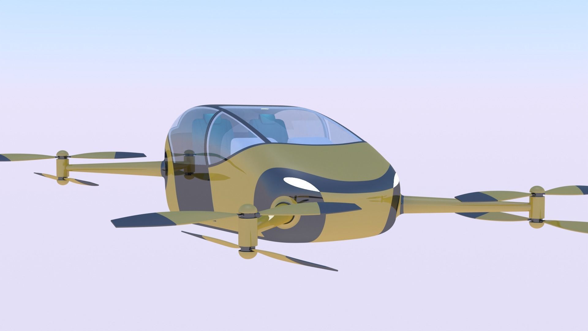 Passenger drone concept 5 3D model_3