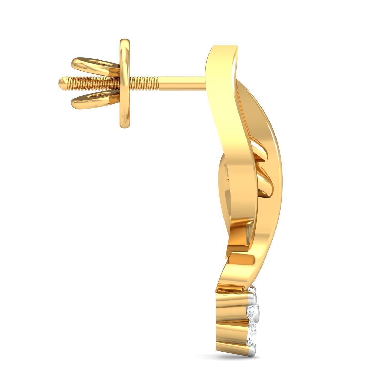 Women Pendant Earrings set 3dm render details 3D print model_20