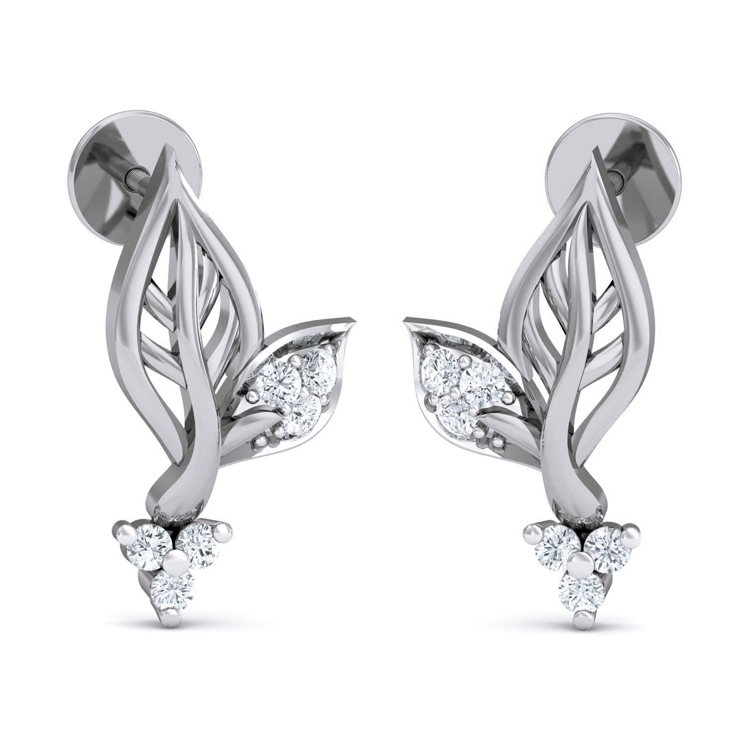 Women Pendant Earrings set 3dm render details 3D print model_13