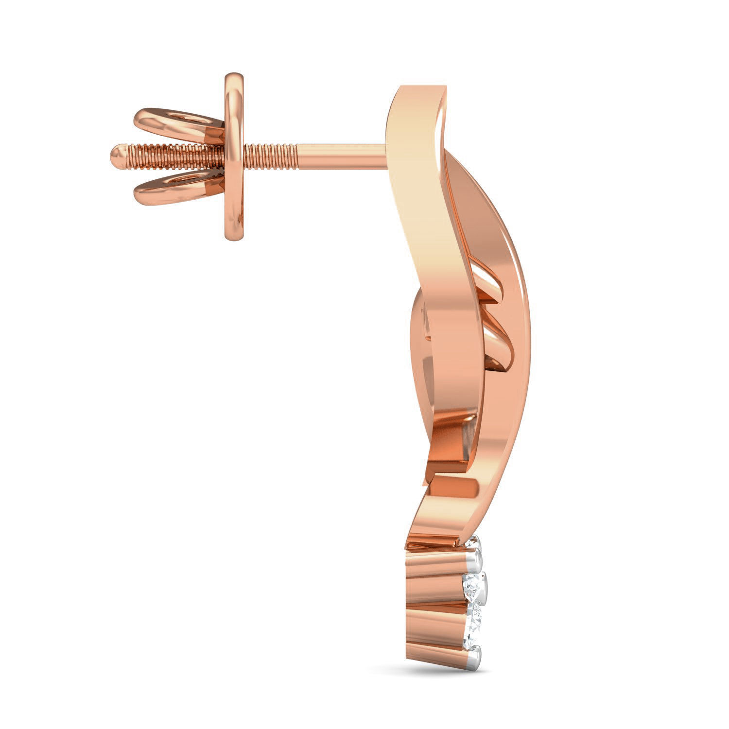 Women Pendant Earrings set 3dm render details 3D print model_19