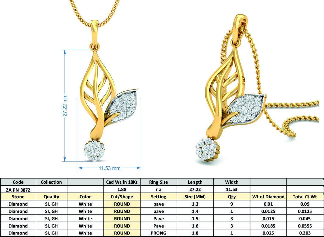 Women Pendant Earrings set 3dm render details 3D print model_12