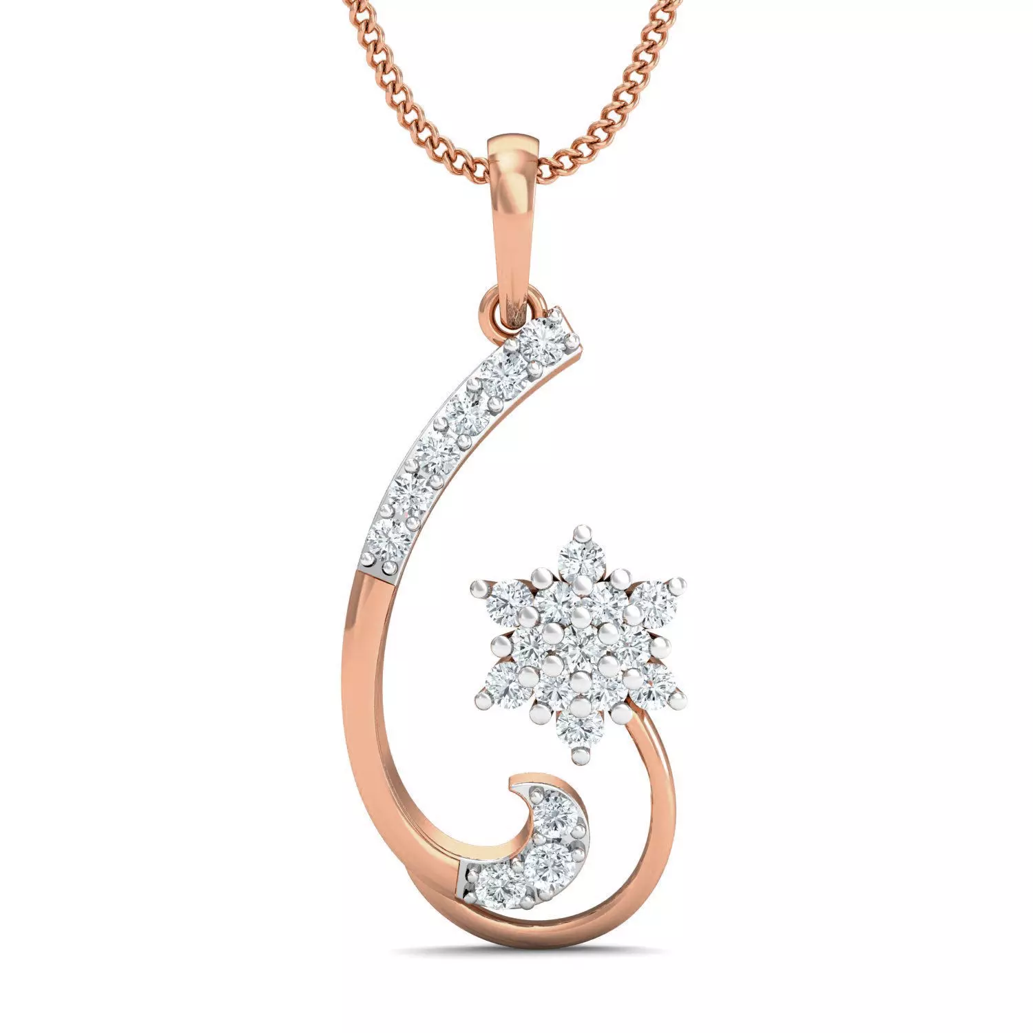 Women Pendant Earrings set 3dm render details 3D print model_0