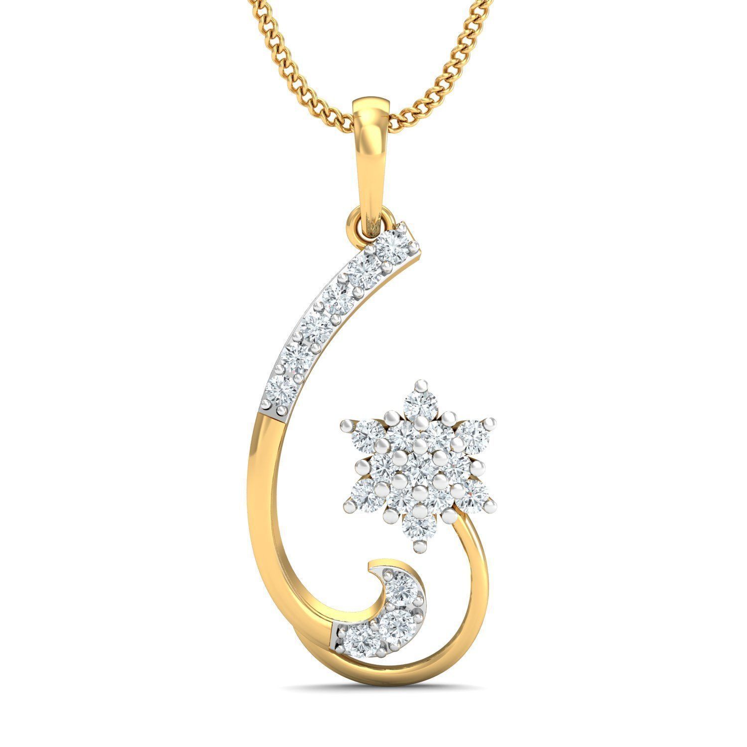 Women Pendant Earrings set 3dm render details 3D print model_3