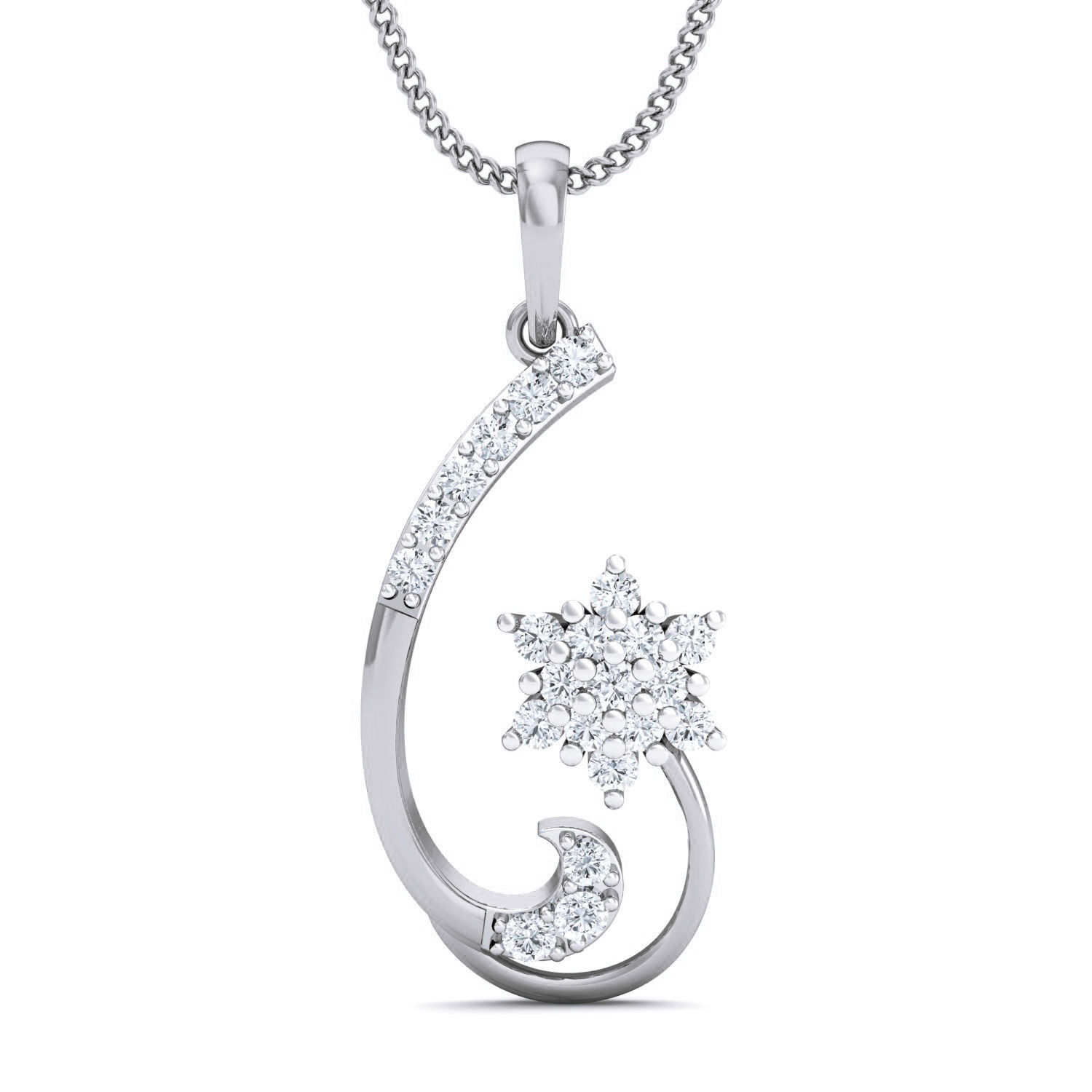 Women Pendant Earrings set 3dm render details 3D print model_2