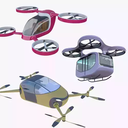 Passenger drones big collection 