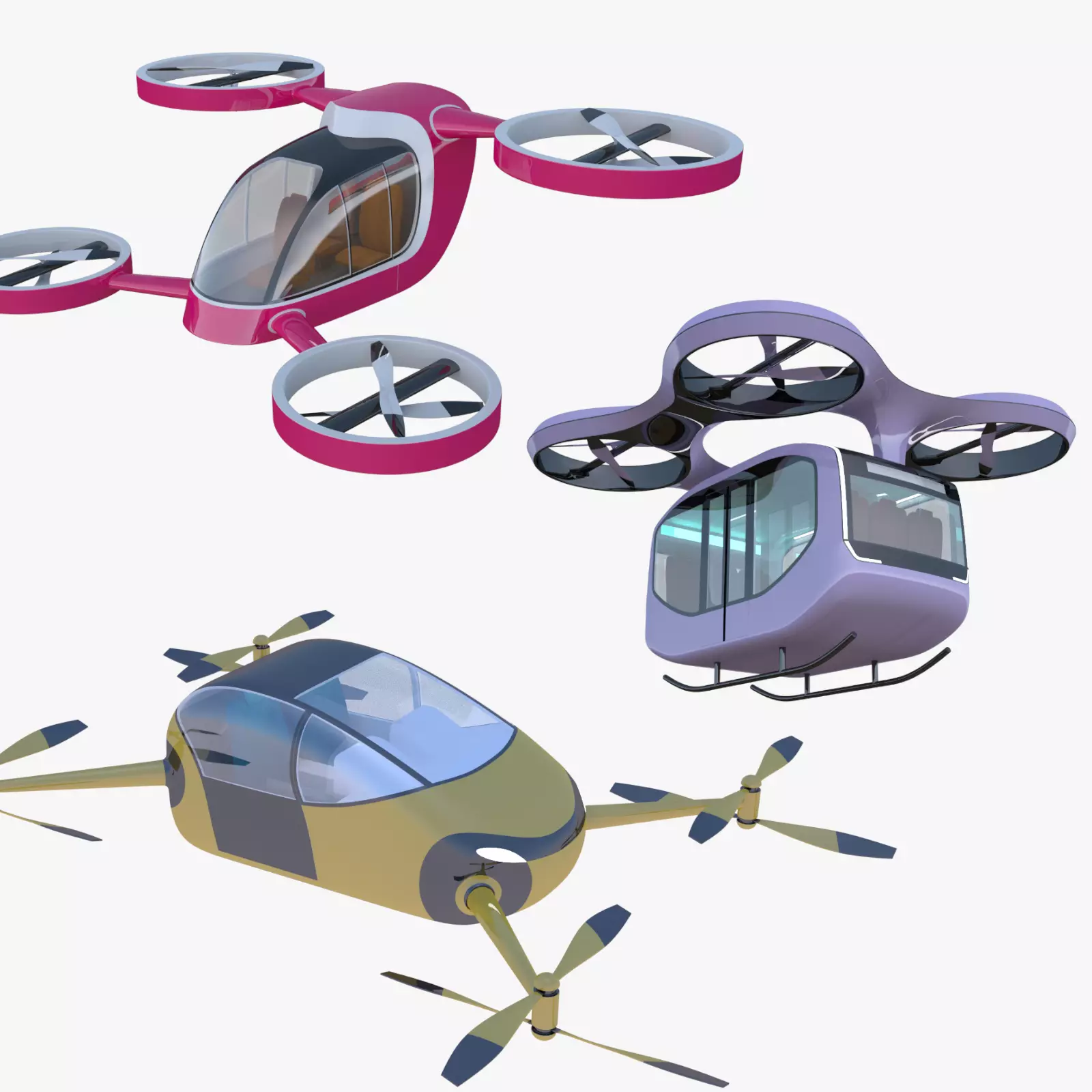 Passenger drones big collection _0