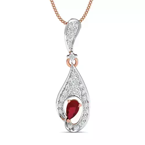 Women Pendant Earrings set 3dm render details