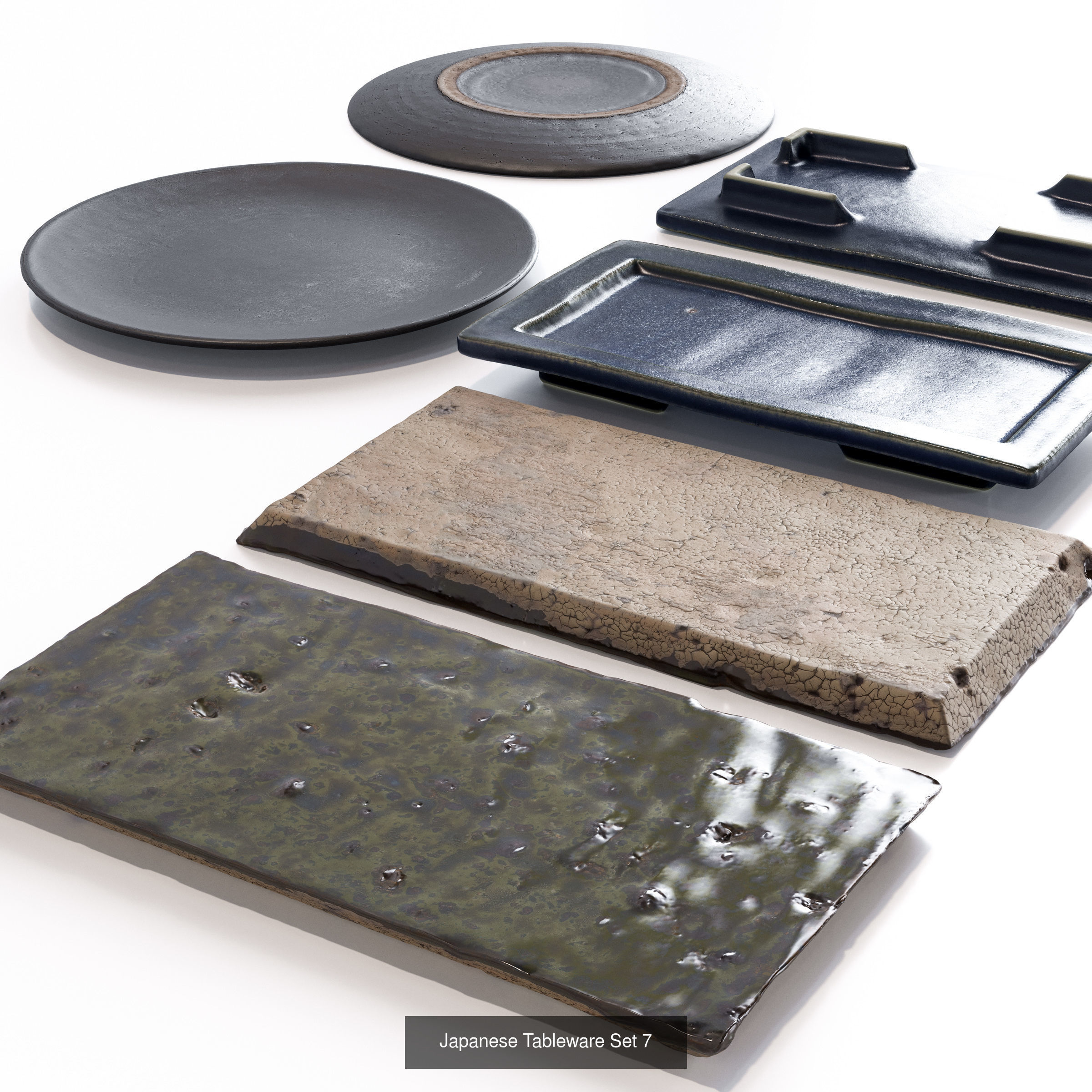 Japanese Tableware Bundle 3D Model Collection_7
