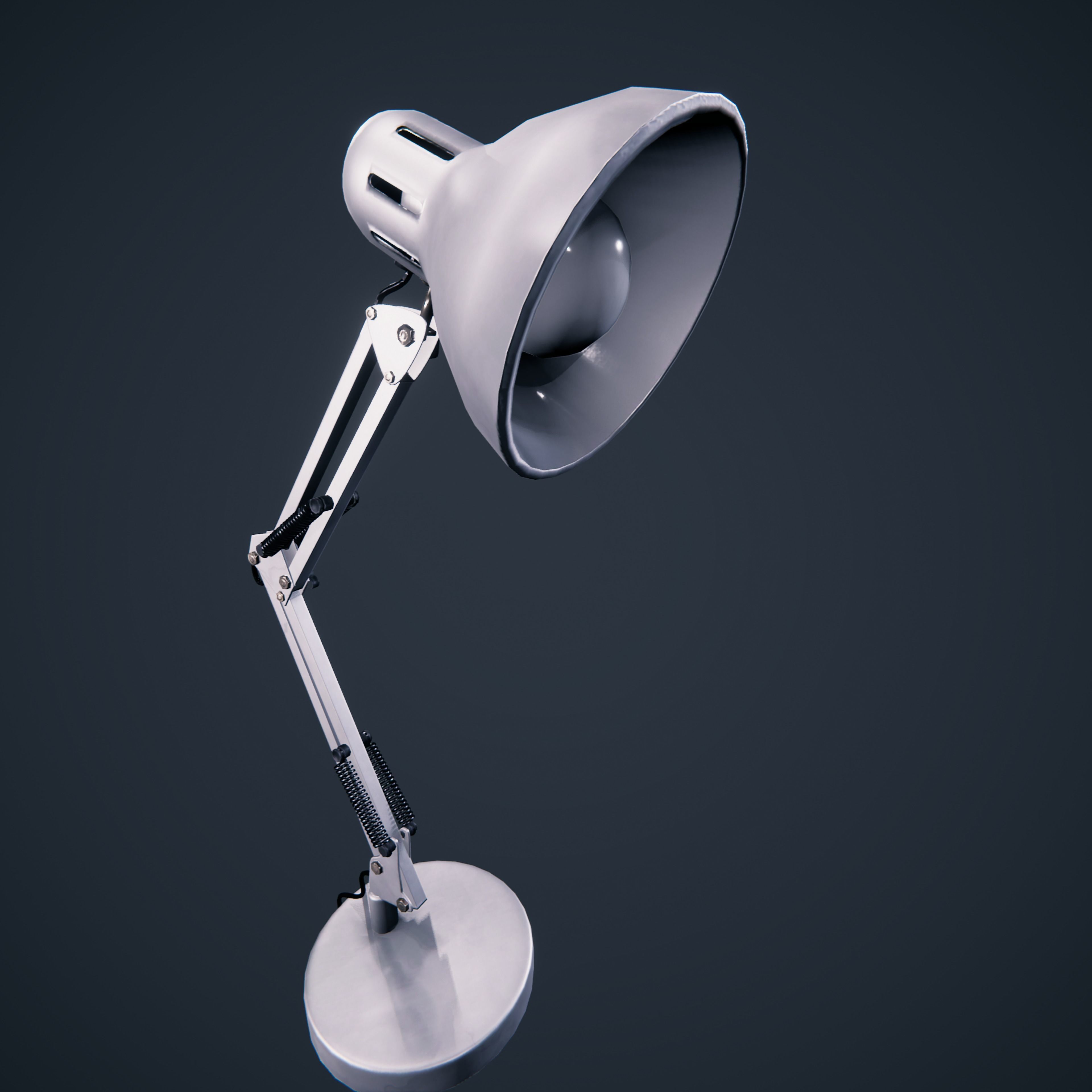 Lamp desk Office Classroom HDRP Low-poly 3D model_3