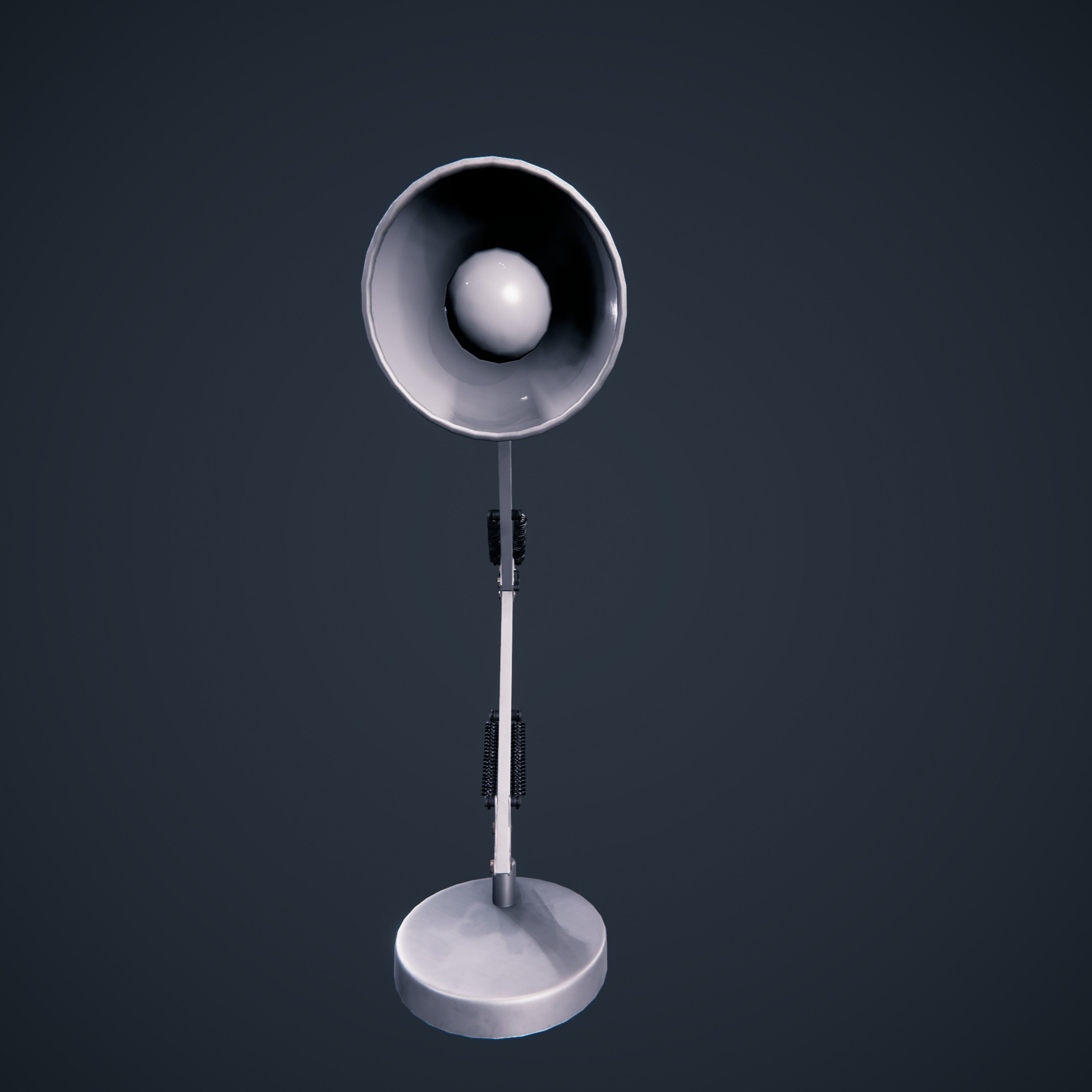 Lamp desk Office Classroom HDRP Low-poly 3D model_5