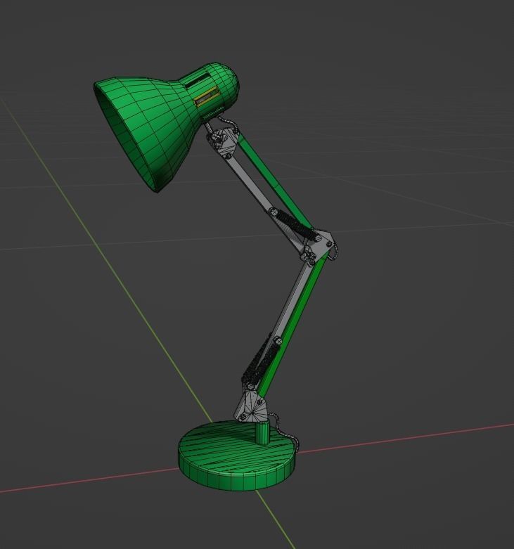 Lamp desk Office Classroom HDRP Low-poly 3D model_7