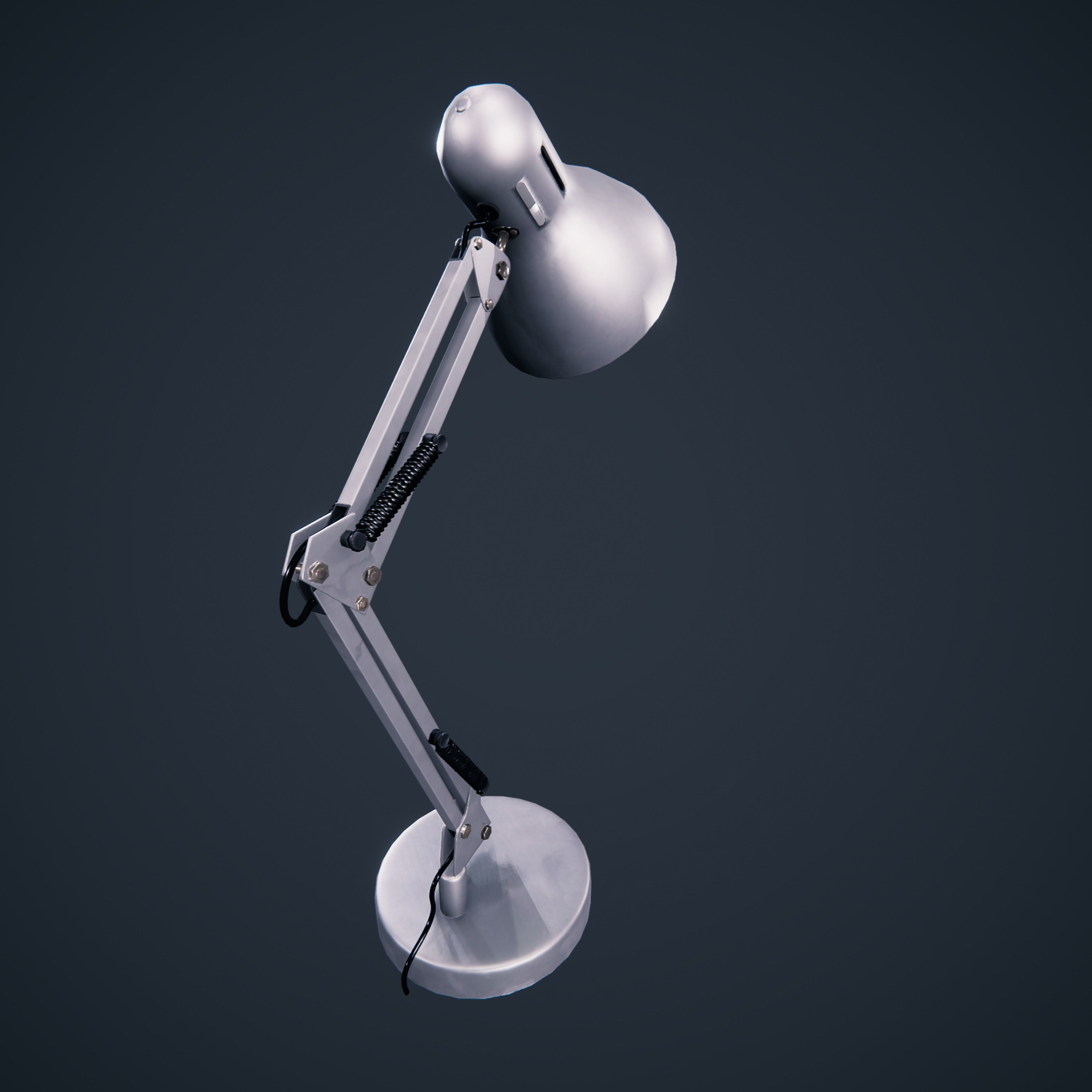 Lamp desk Office Classroom HDRP Low-poly 3D model_1