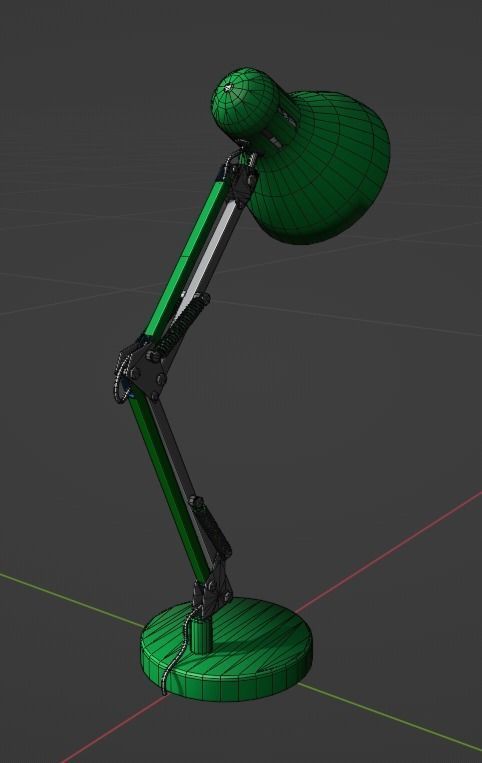 Lamp desk Office Classroom HDRP Low-poly 3D model_6