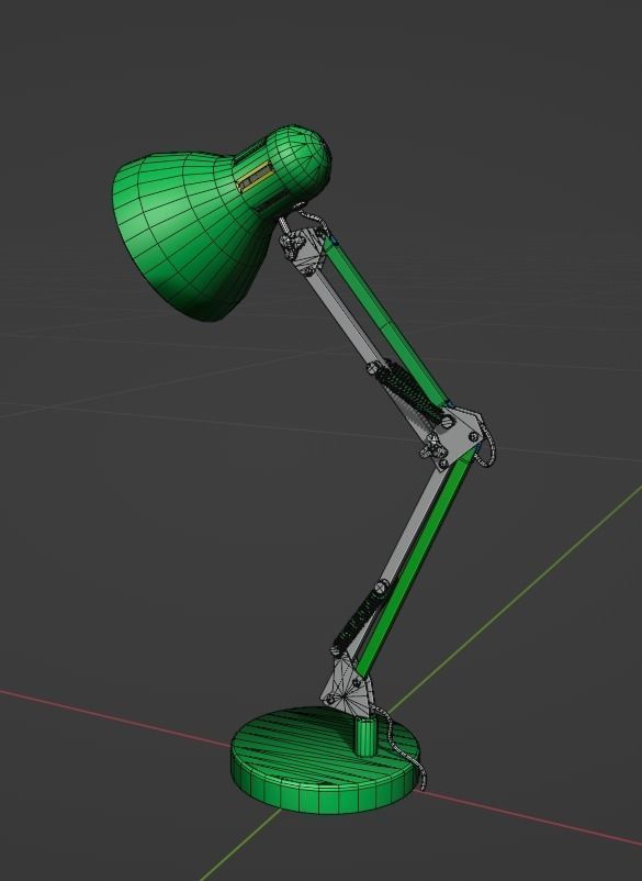 Lamp desk Office Classroom HDRP Low-poly 3D model_9