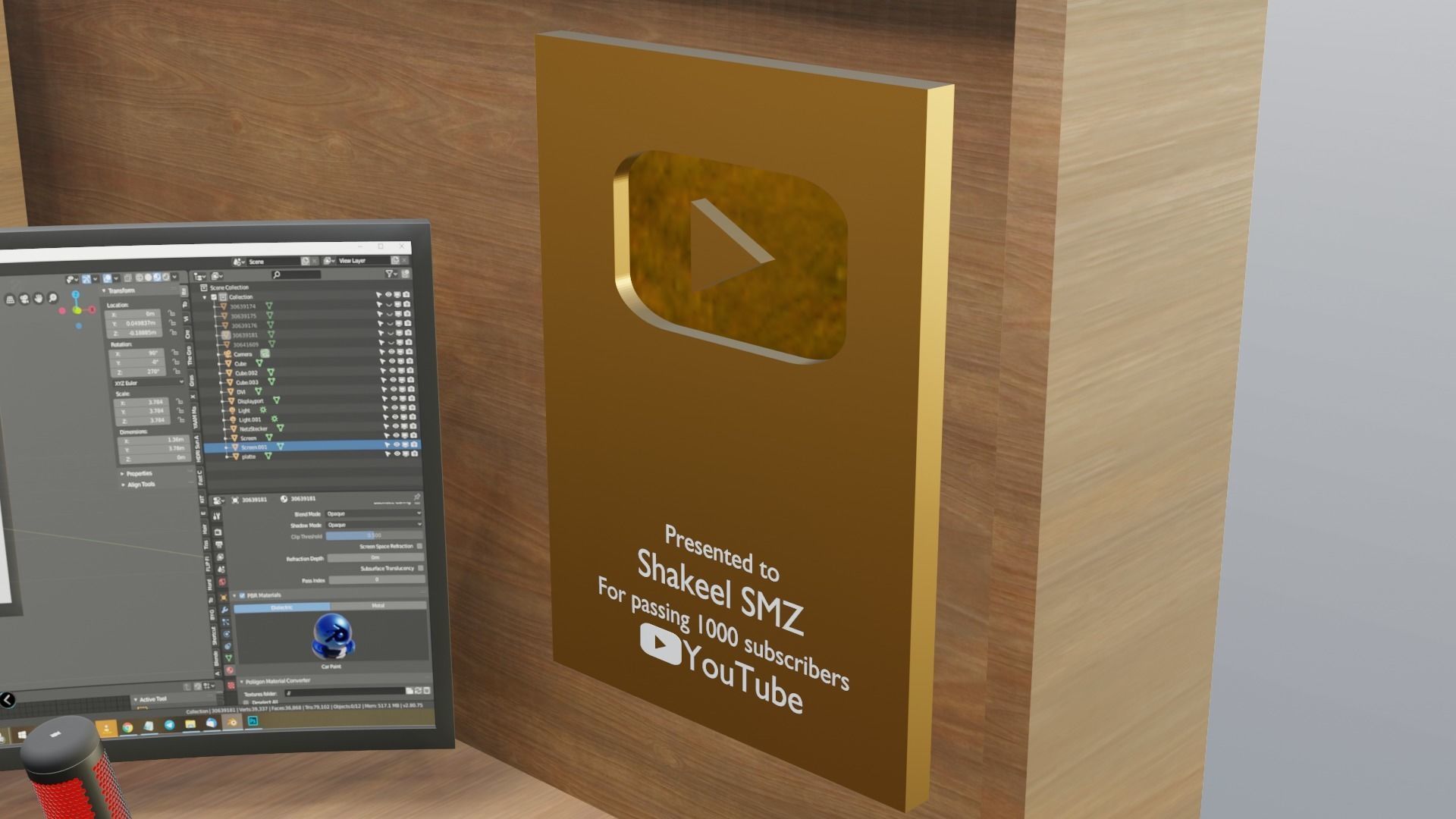 Gaming Computer Setup 3D model_10