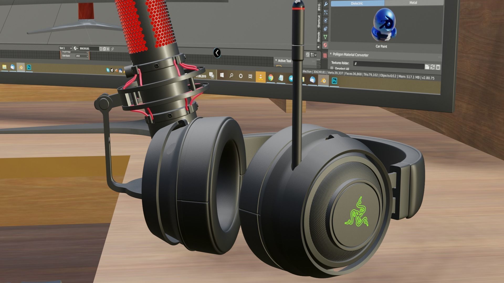 Gaming Computer Setup 3D model_4