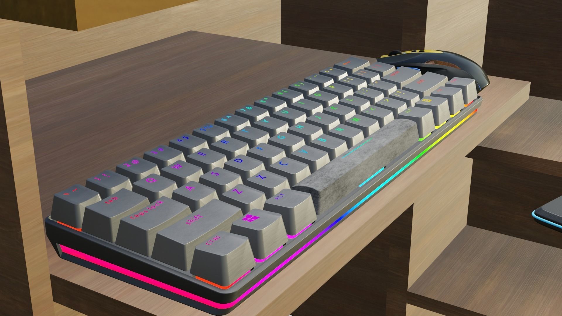 Gaming Computer Setup 3D model_11