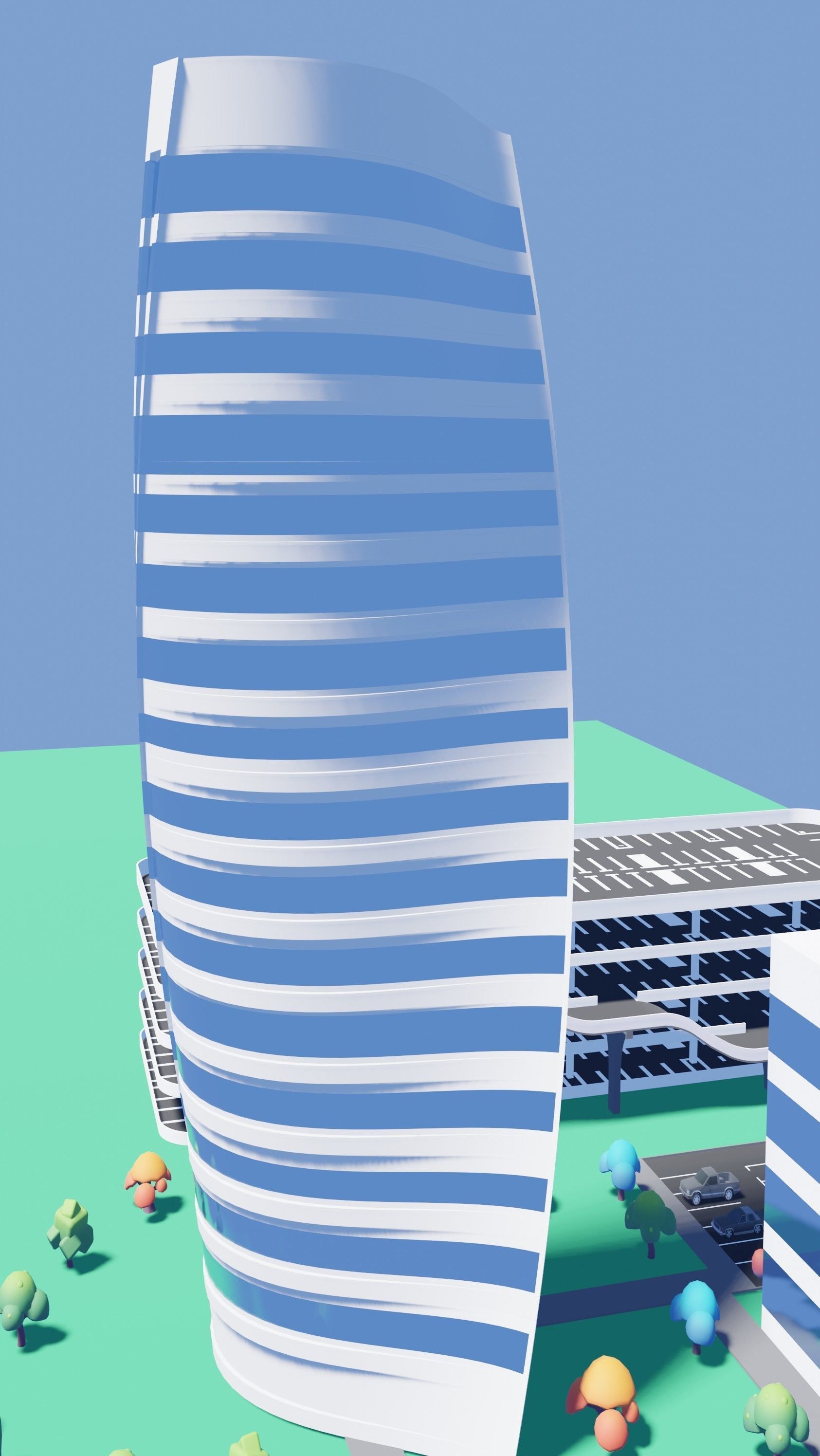 A beautiful Low poly Virtual City for Games and Websites Low-poly 3D model_17