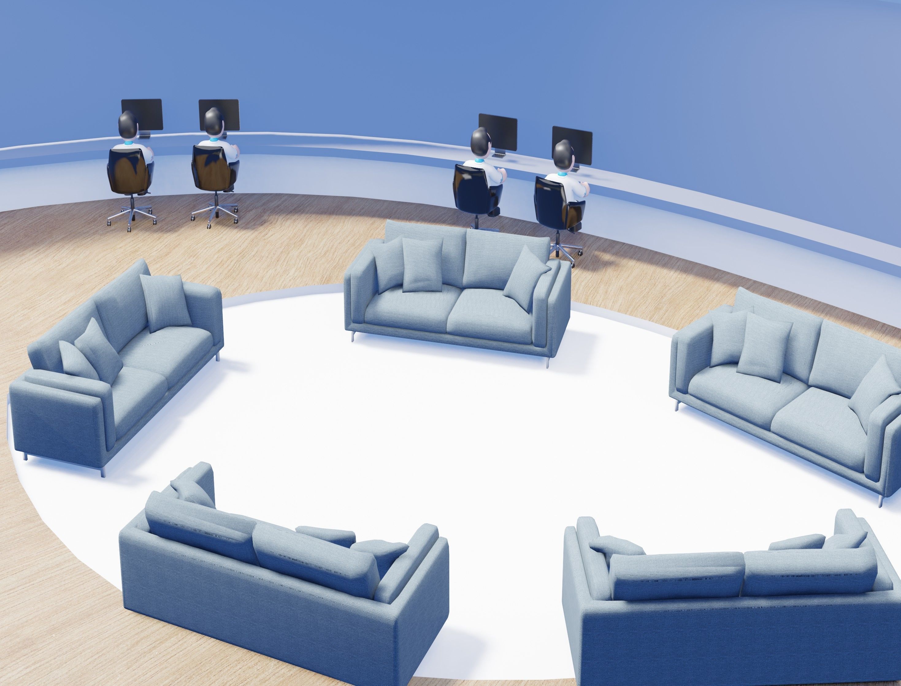 A beautiful Low poly Virtual City for Games and Websites Low-poly 3D model_6