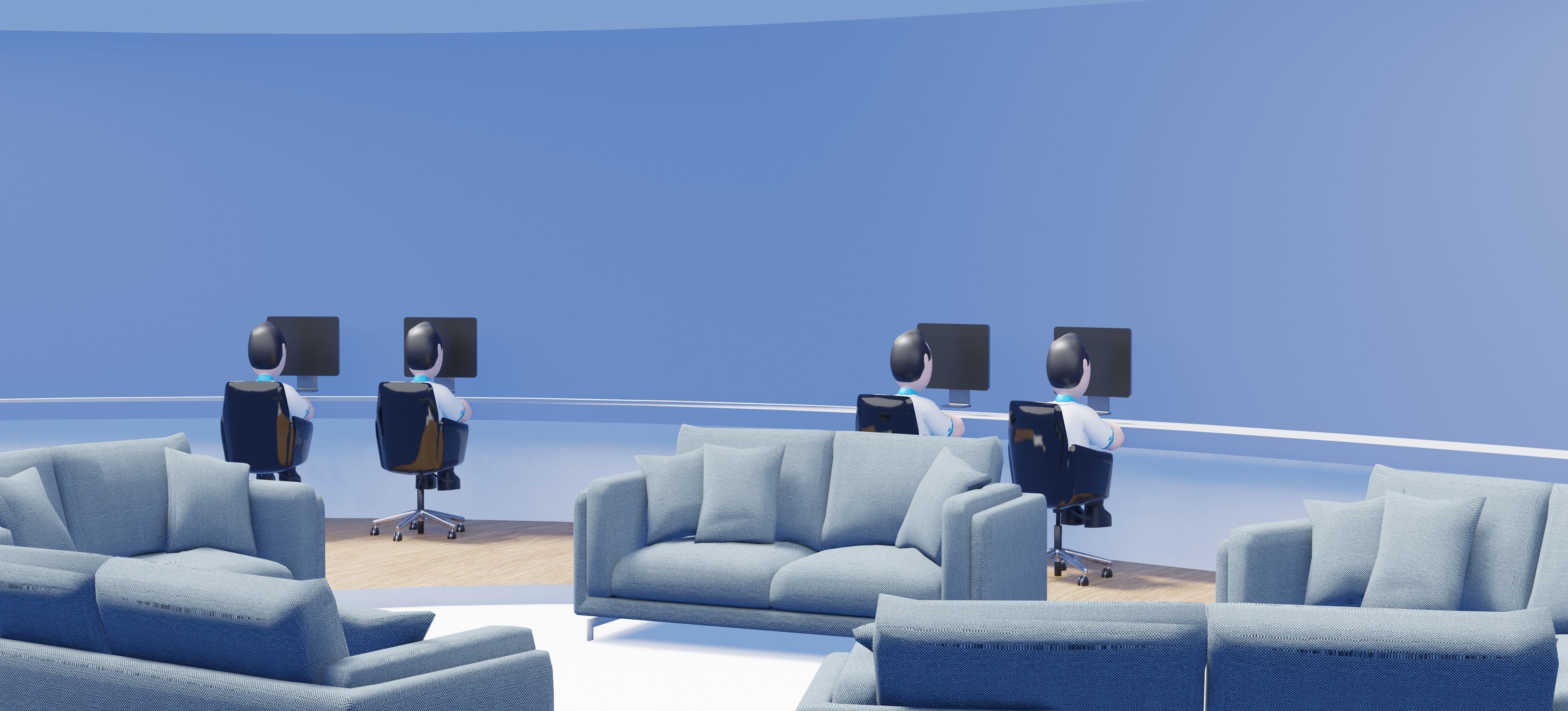 A beautiful Low poly Virtual City for Games and Websites Low-poly 3D model_7