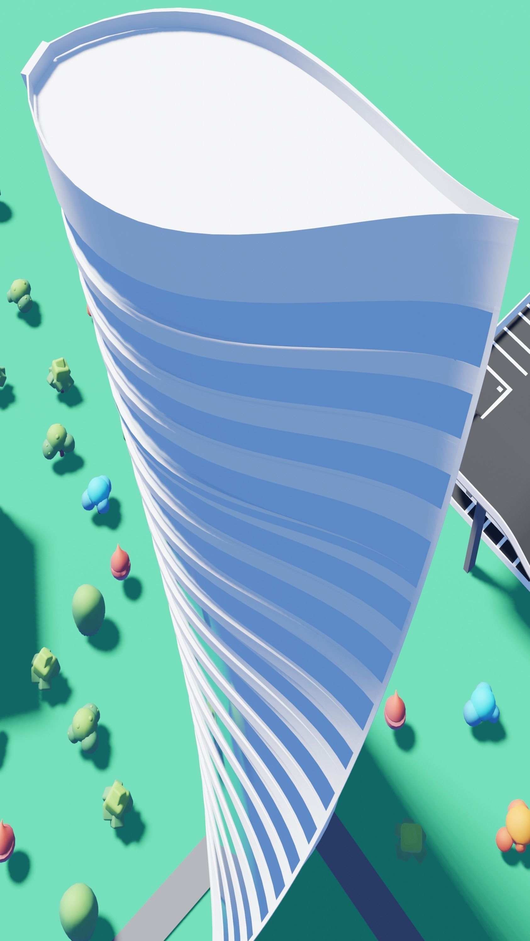 A beautiful Low poly Virtual City for Games and Websites Low-poly 3D model_18