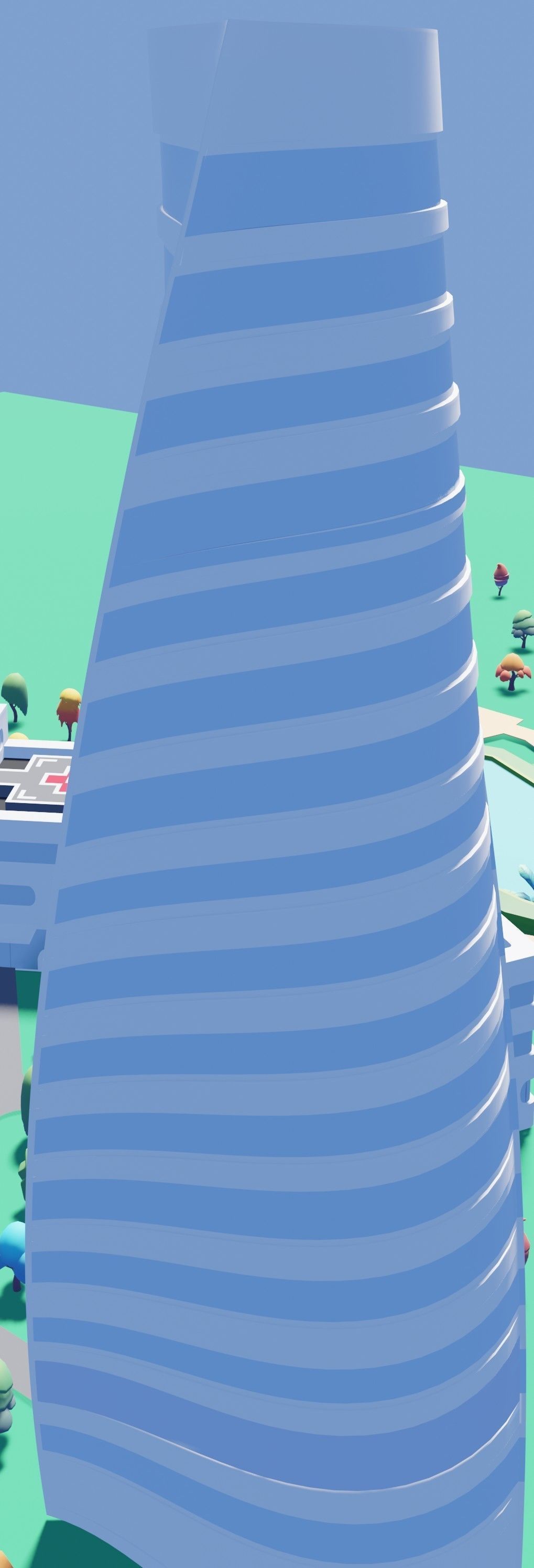 A beautiful Low poly Virtual City for Games and Websites Low-poly 3D model_19