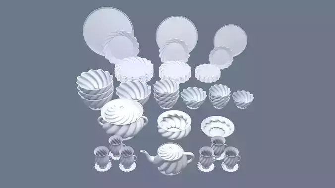 Porcelain Round Dish Collection