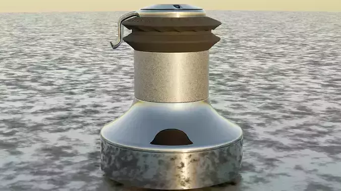 Sailboat deck winch - Lewmar 46ST 3D model Sailboat deck winch - Lewmar 46ST 3D model
