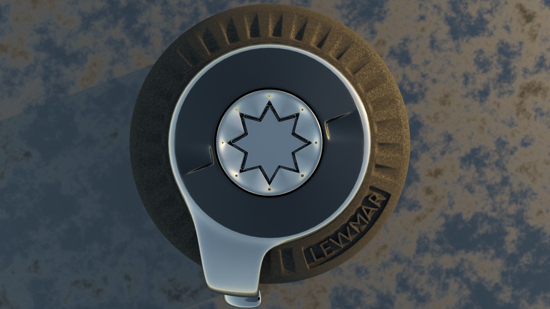 Sailboat deck winch - Lewmar 46ST 3D model_5