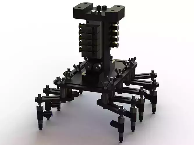 Mech W Vacuum Grippers 3D model